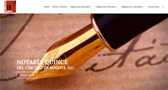 Desktop Screenshot of notaria15.org